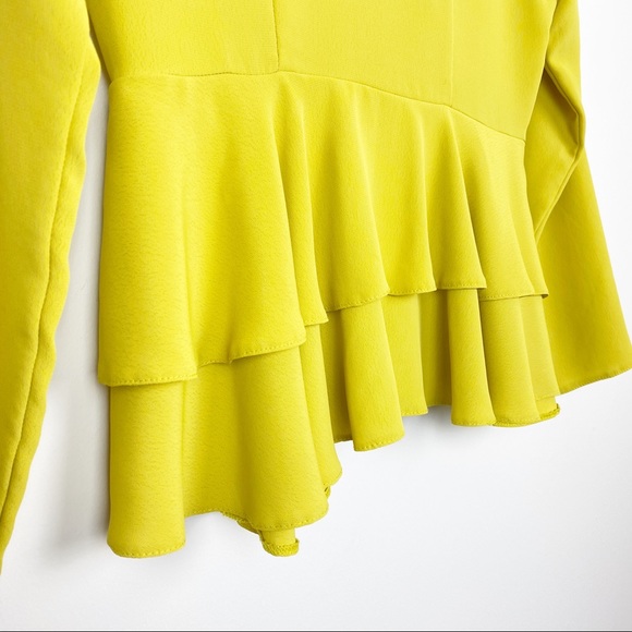 ASOS DESIGN Neon Tux Top With Button Detail - Picture 6 of 8